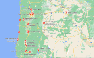 map of casinos in oregon        <h3 class=